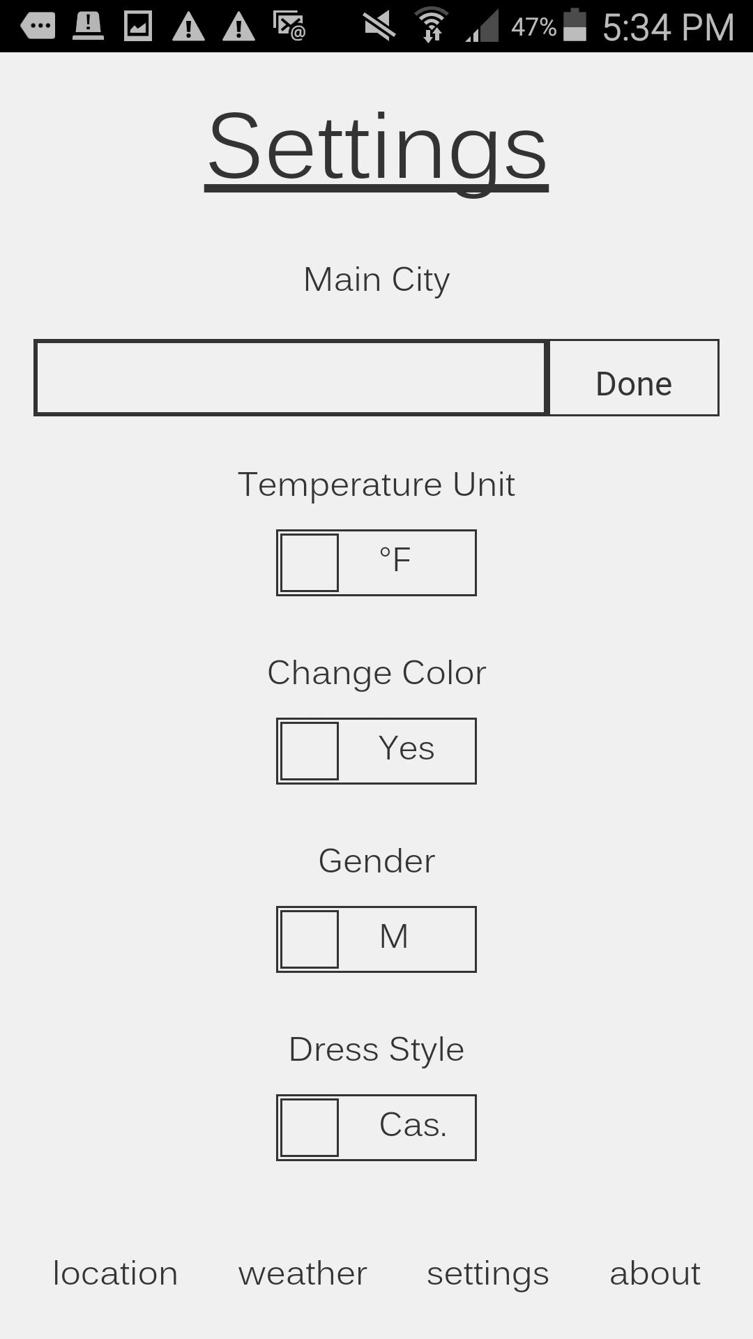 Wear Weather (DEPRECATED)