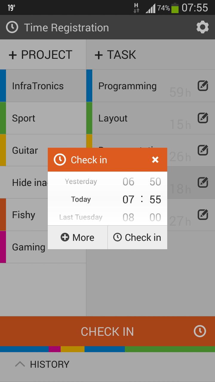 Time Registration