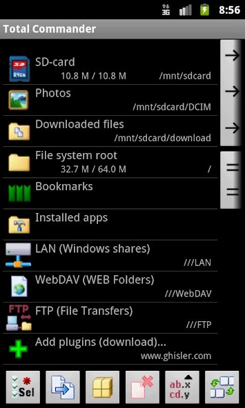 WebDAV plugin-Total Commander
