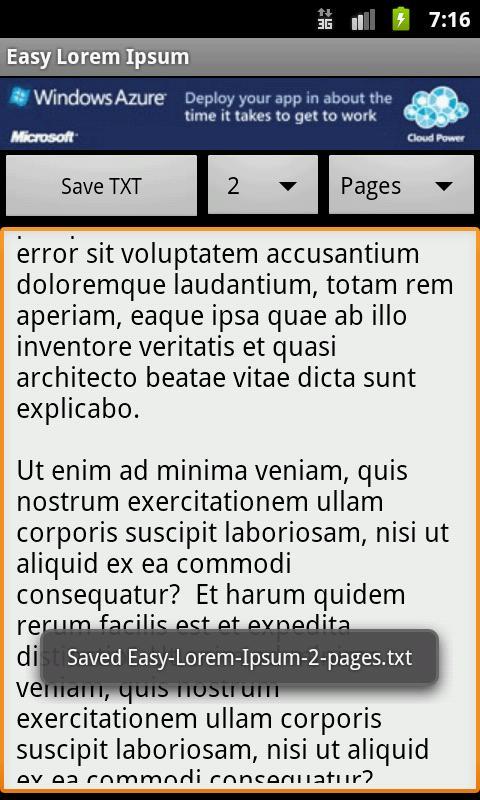 Easy Lorem Ipsum