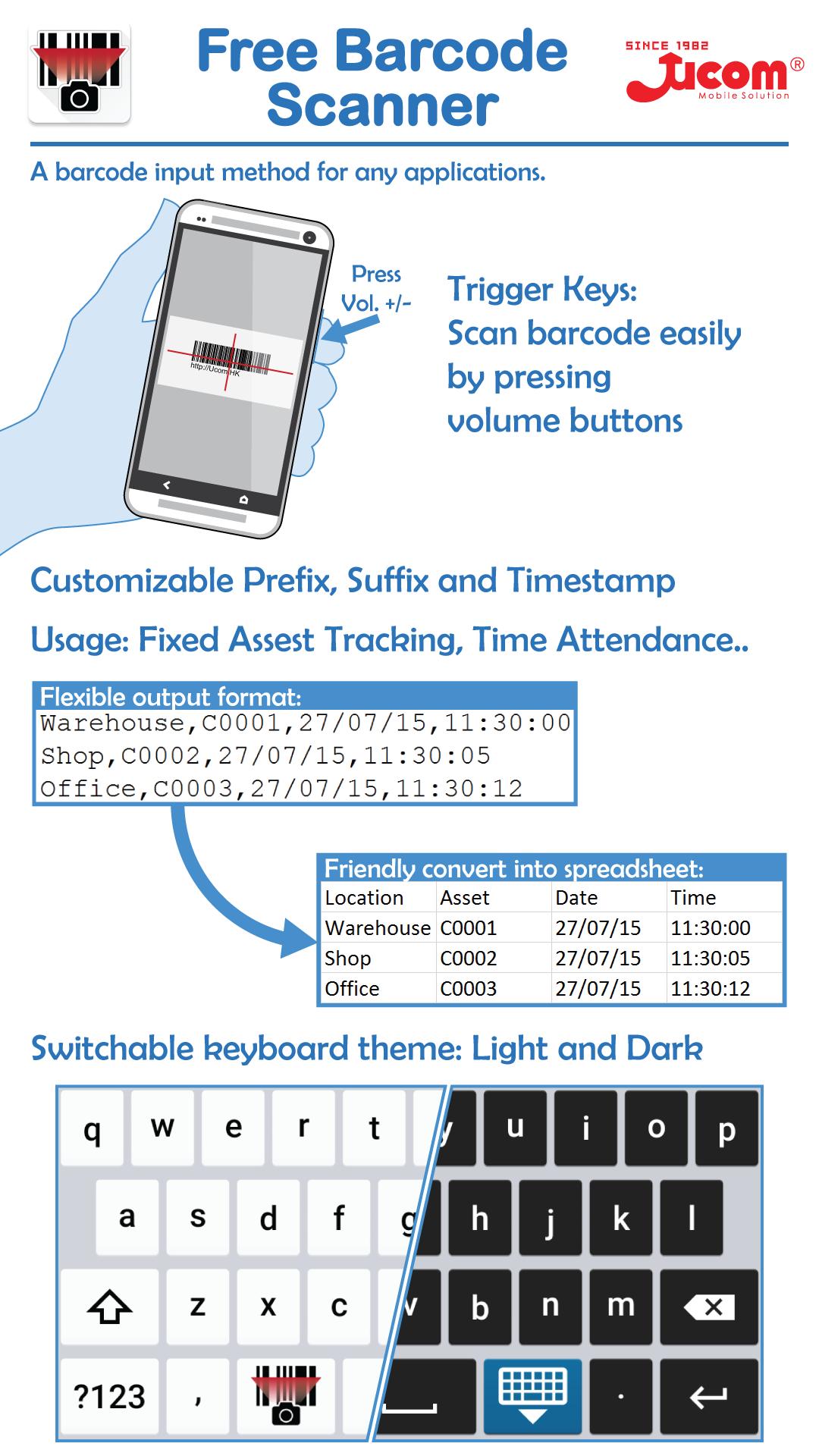Ucom Free Barcode Scanner