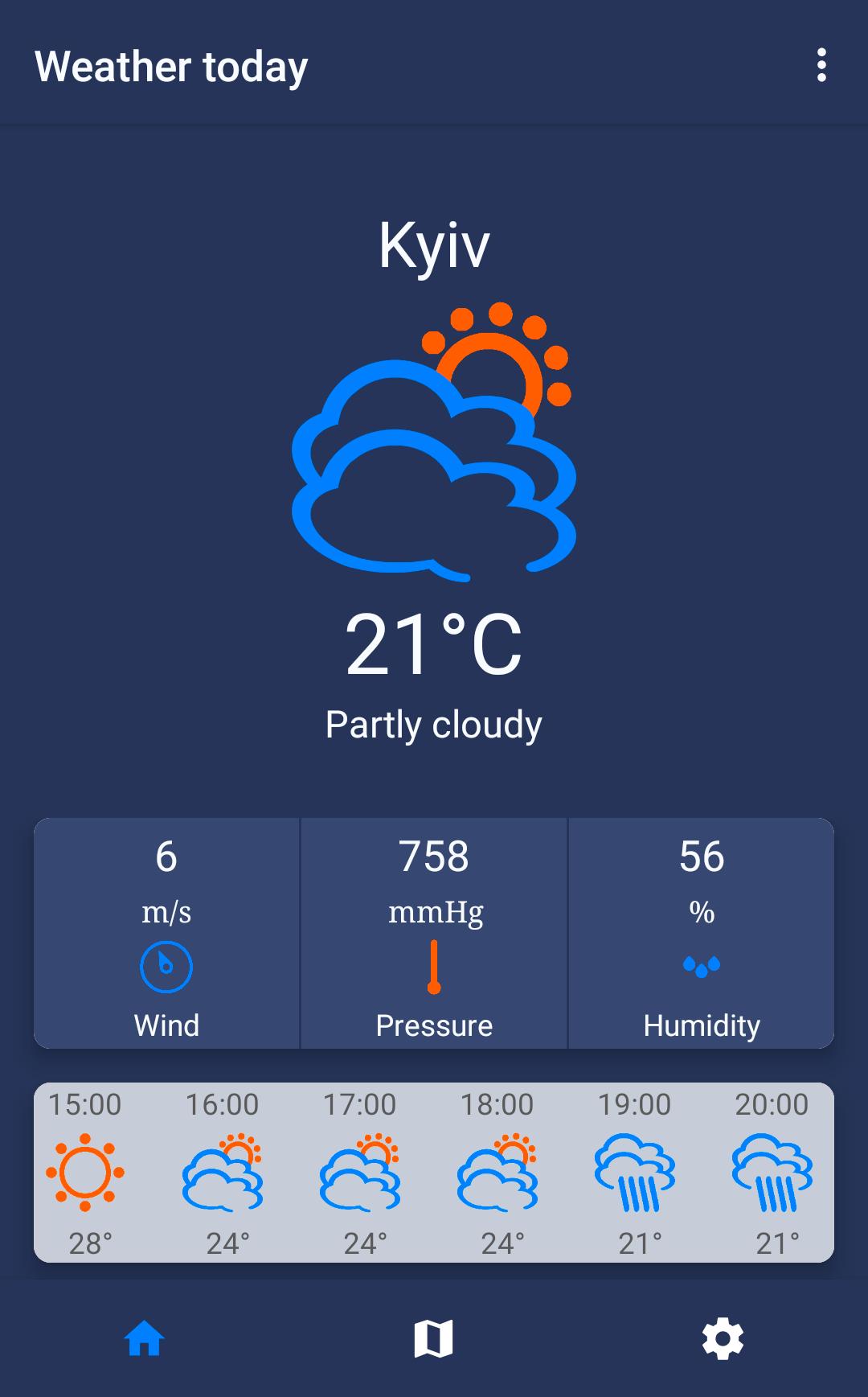 Ukraine Weather Map