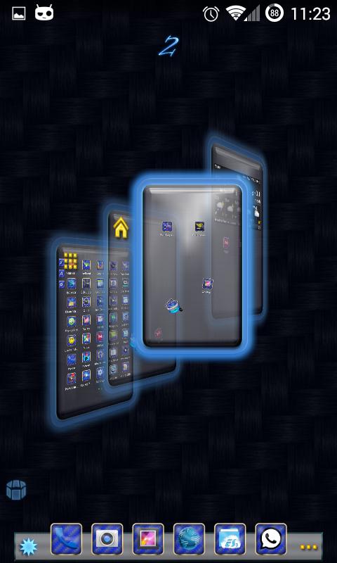 TSF Shell Theme Blue Carbon HD