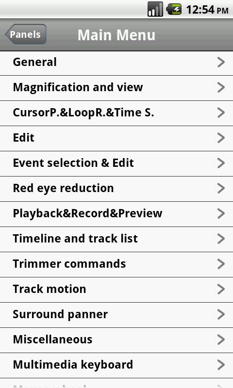 Shortcuts for Sony Vegas Pro