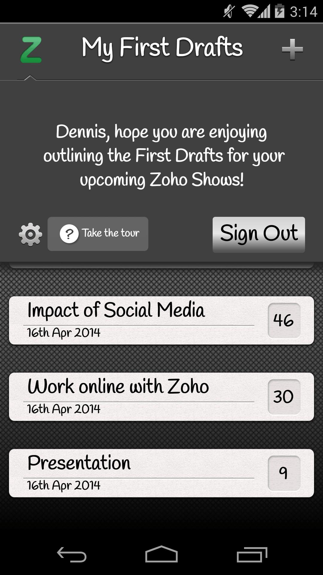Offline Presentation on the go - First Draft 
