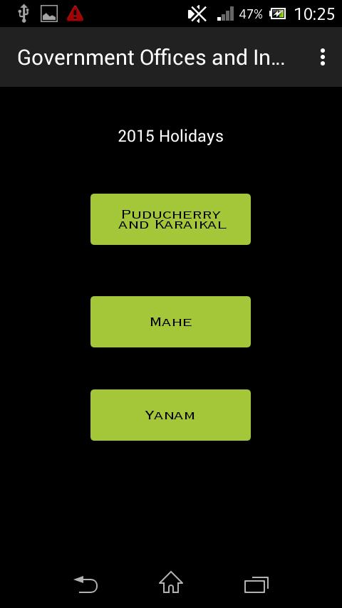 Puducherry Government Holidays