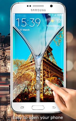Paris Zipper Lockscreen