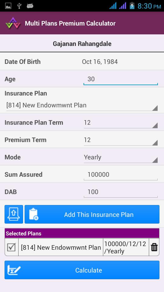 LIC SmartCalc