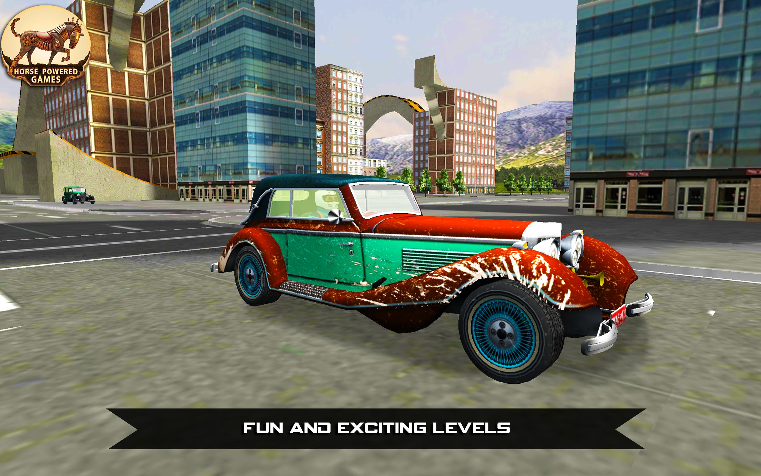 Roof Jumping Crazy Car Stunts