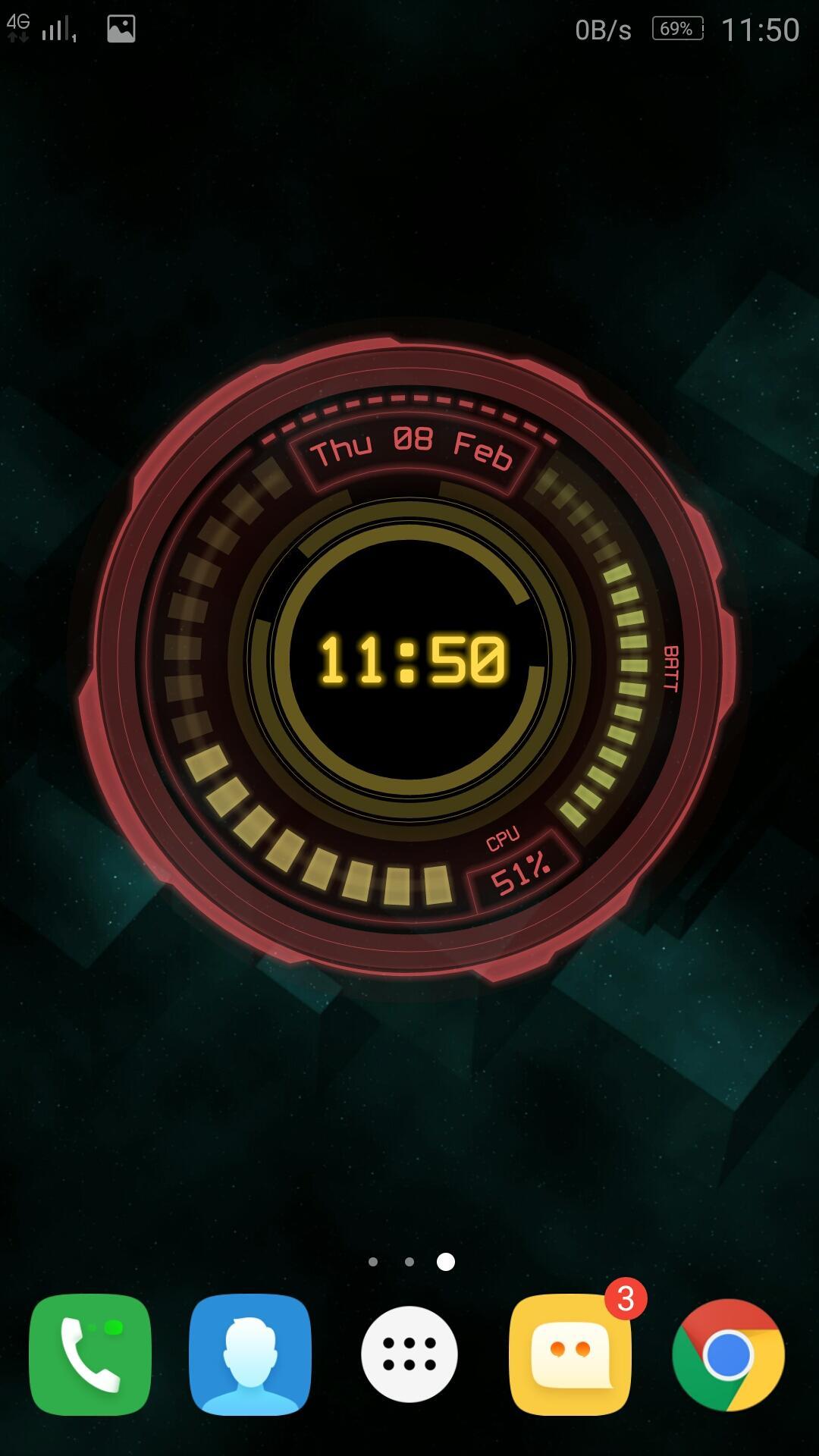 AHL Sci-Fi System Clock