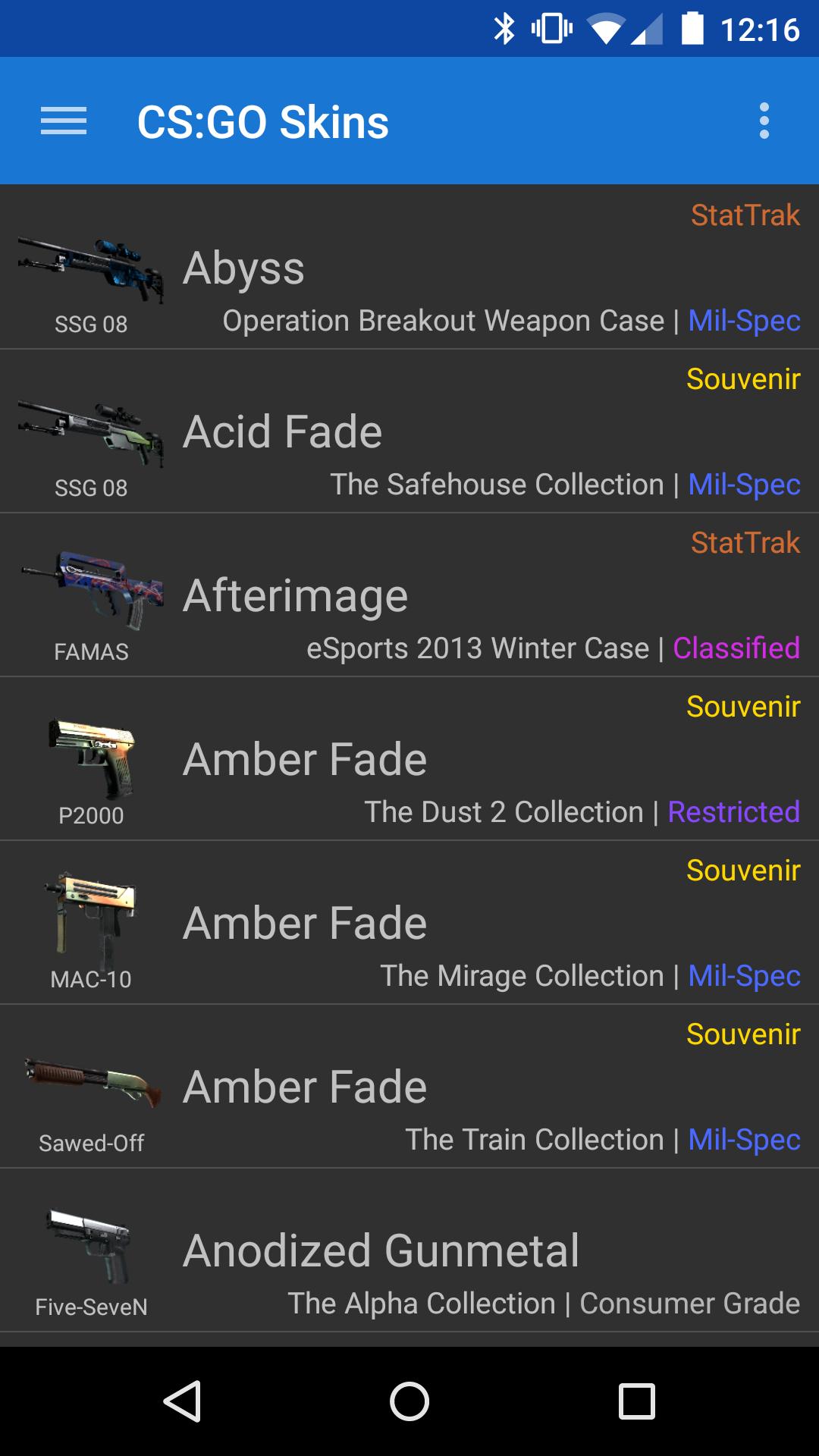CS:GO Skins Viewer