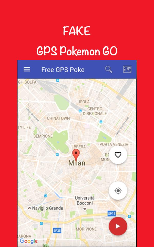 Fake GPS controller for poke