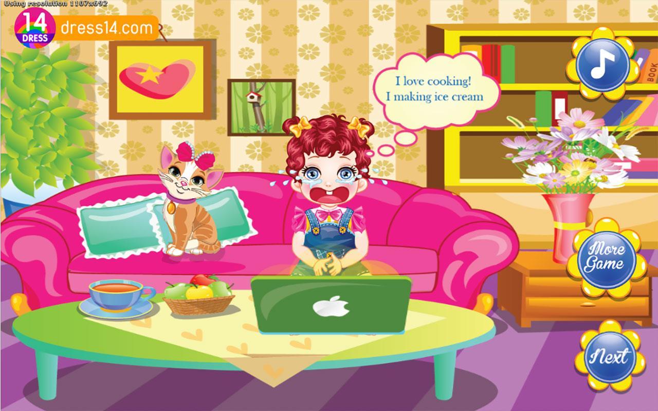 Baby Ice Cream Making