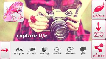 Write Text on Photos for Girls