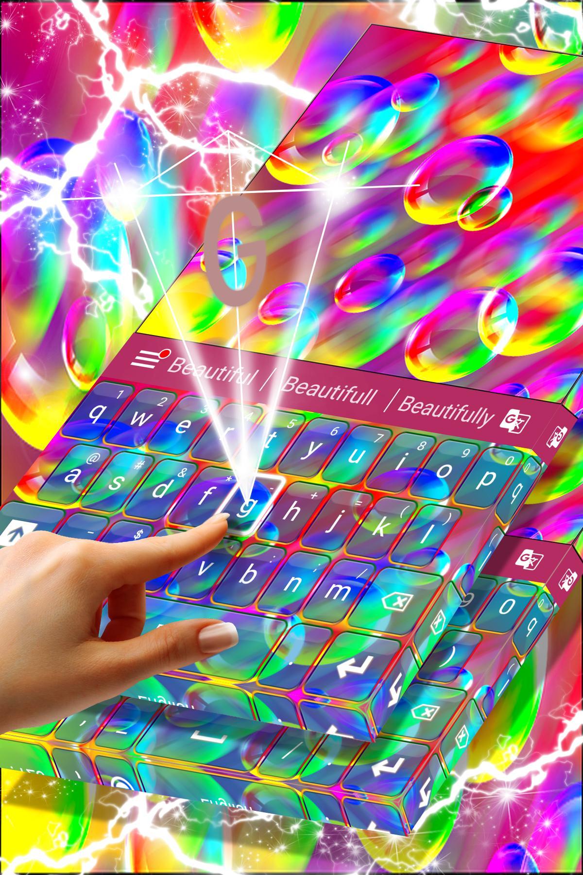 Rainbow Bubbles Keyboard