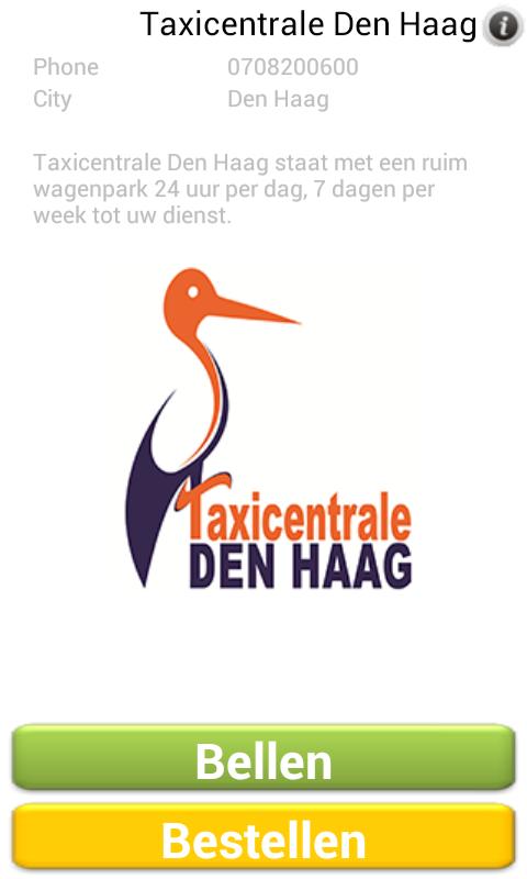 Taxicentrale den haag Taxi