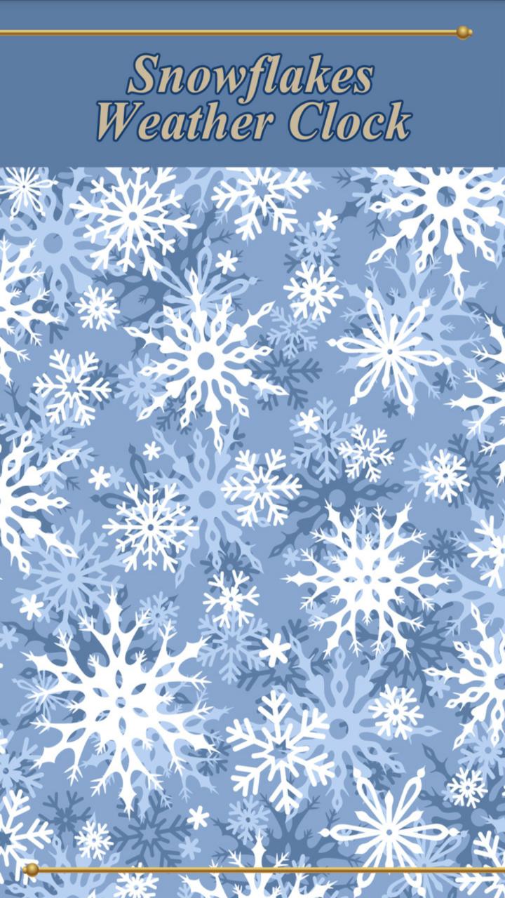 Snowflakes Weather Clock