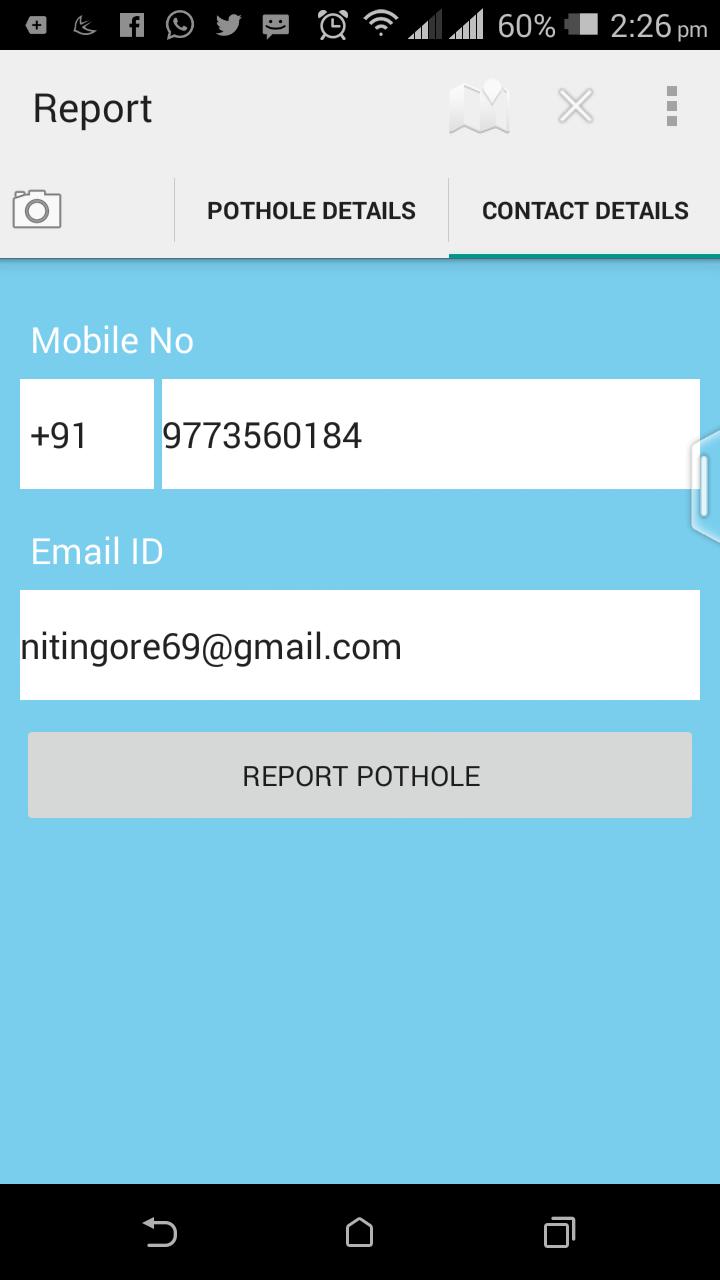 PTS - Pothole Tracking System