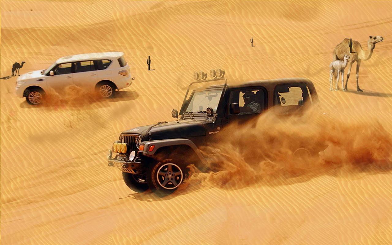 Dubai Desert Jeep Drift 2018