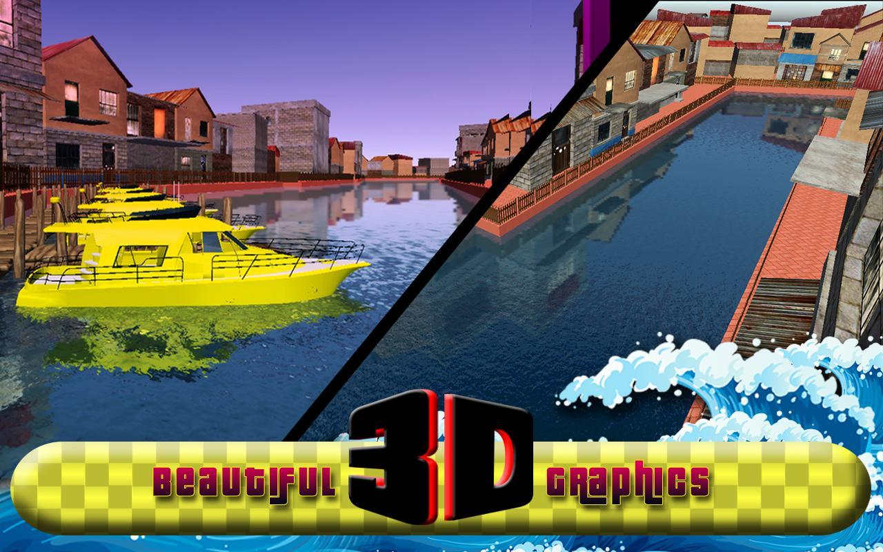 Water Taxi Driver Duty Sim 3D