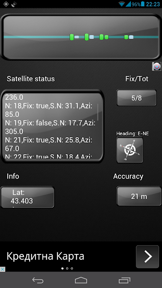 GPS Satellite test status