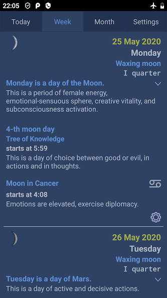 Lunar calendar Dara-Lite