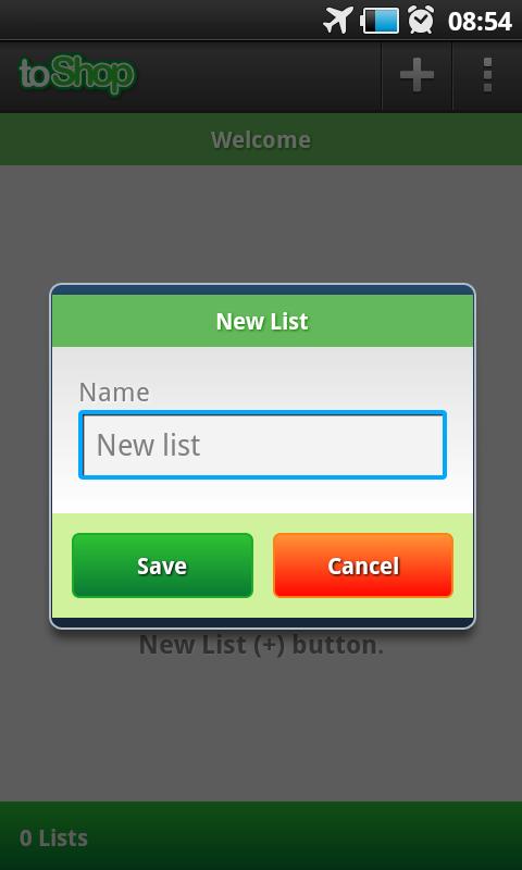ToShop - Shopping List