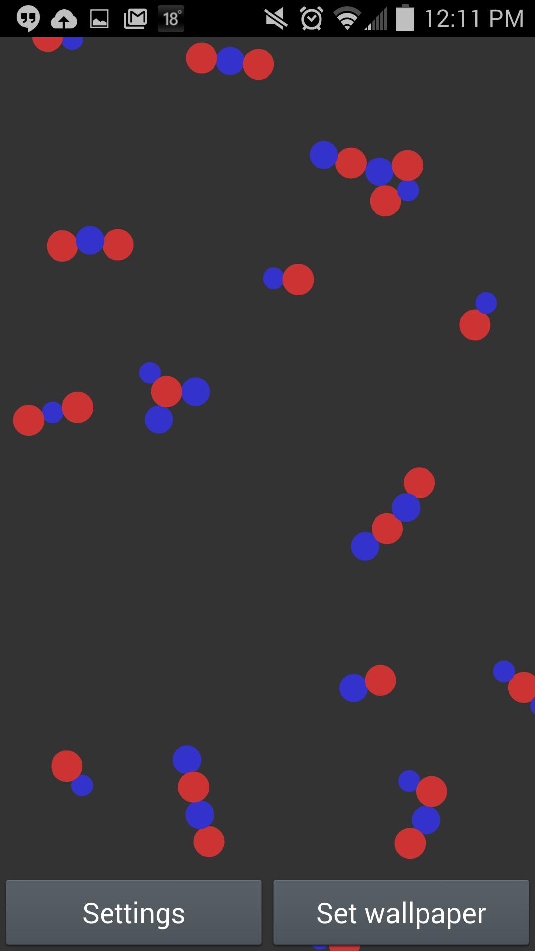 Bouncing Ions Live Wallpaper