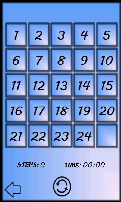 15 Number Puzzle Game