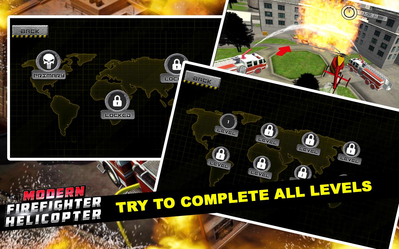 Modern Firefighter Helicopter