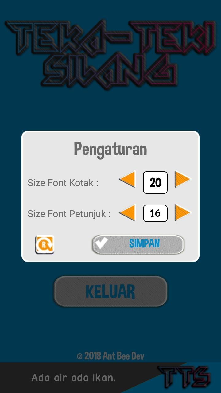 TTS: Teka-Teki Silang