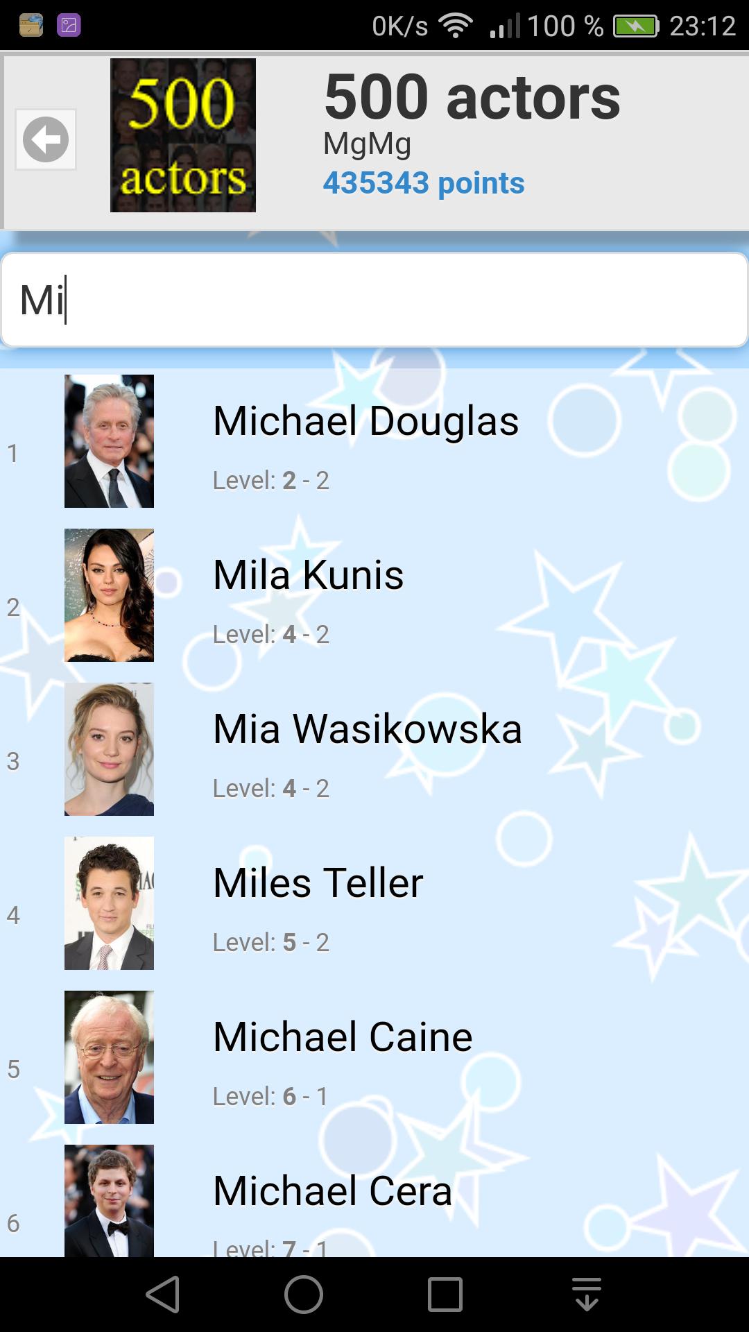 500 actors. Guess the movie actor.