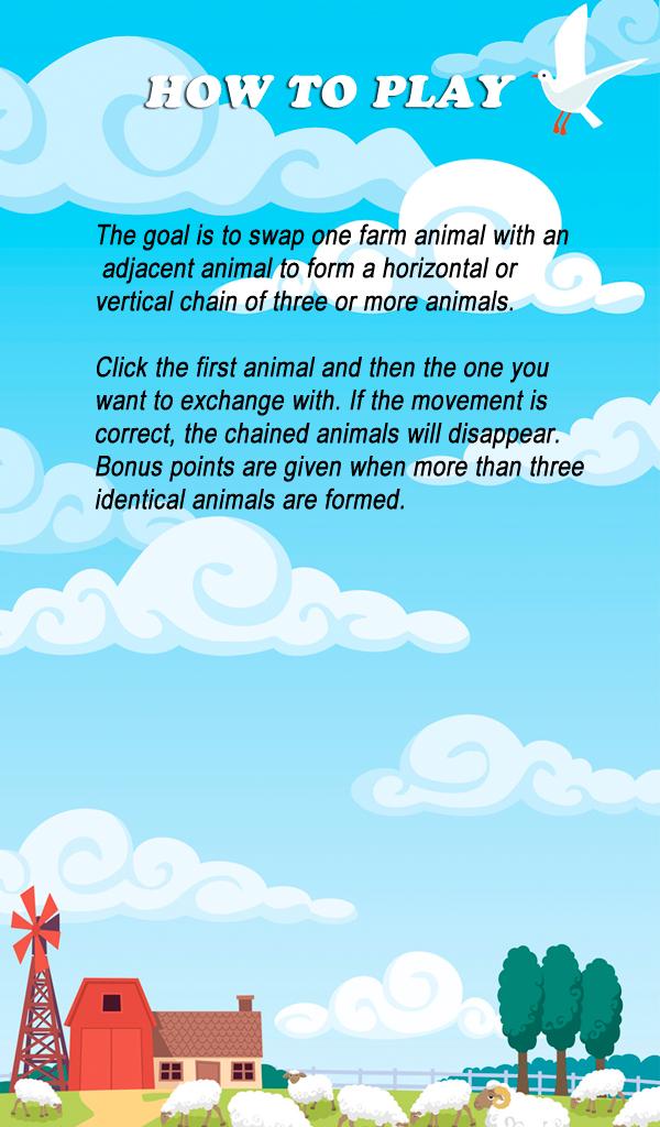 Match 3 Farm Animals