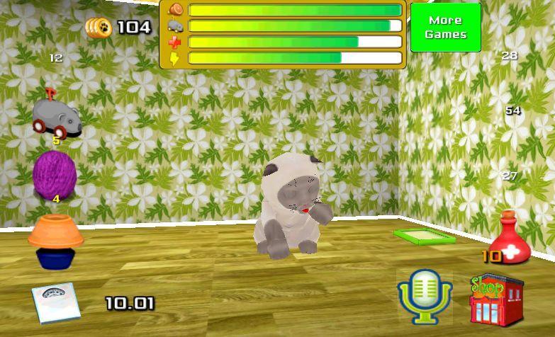 Talking friend. Cute kitten