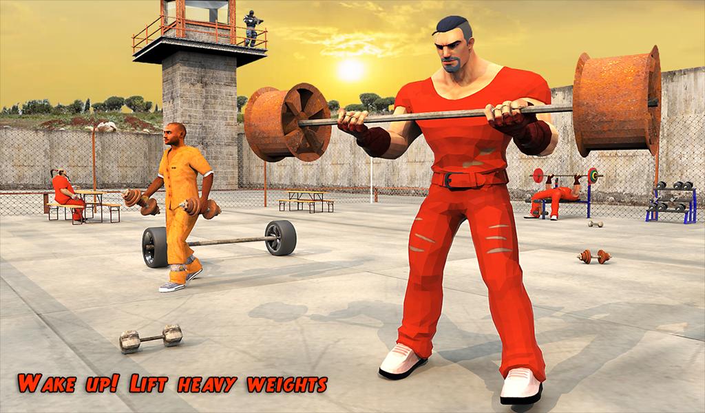 Prison Workout Gym 3D: Jail House Equipment