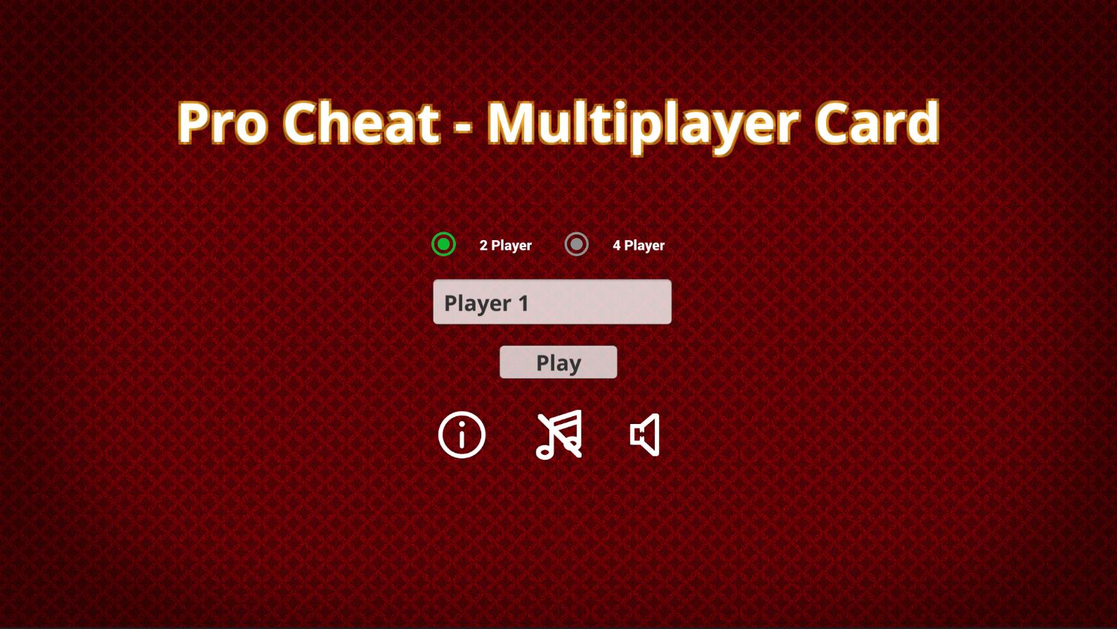 Pro Cheat - Multiplayer Card Game
