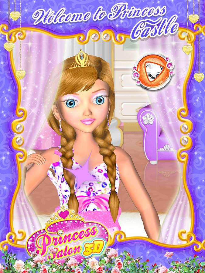 Princess 3D Salon - Girls Game