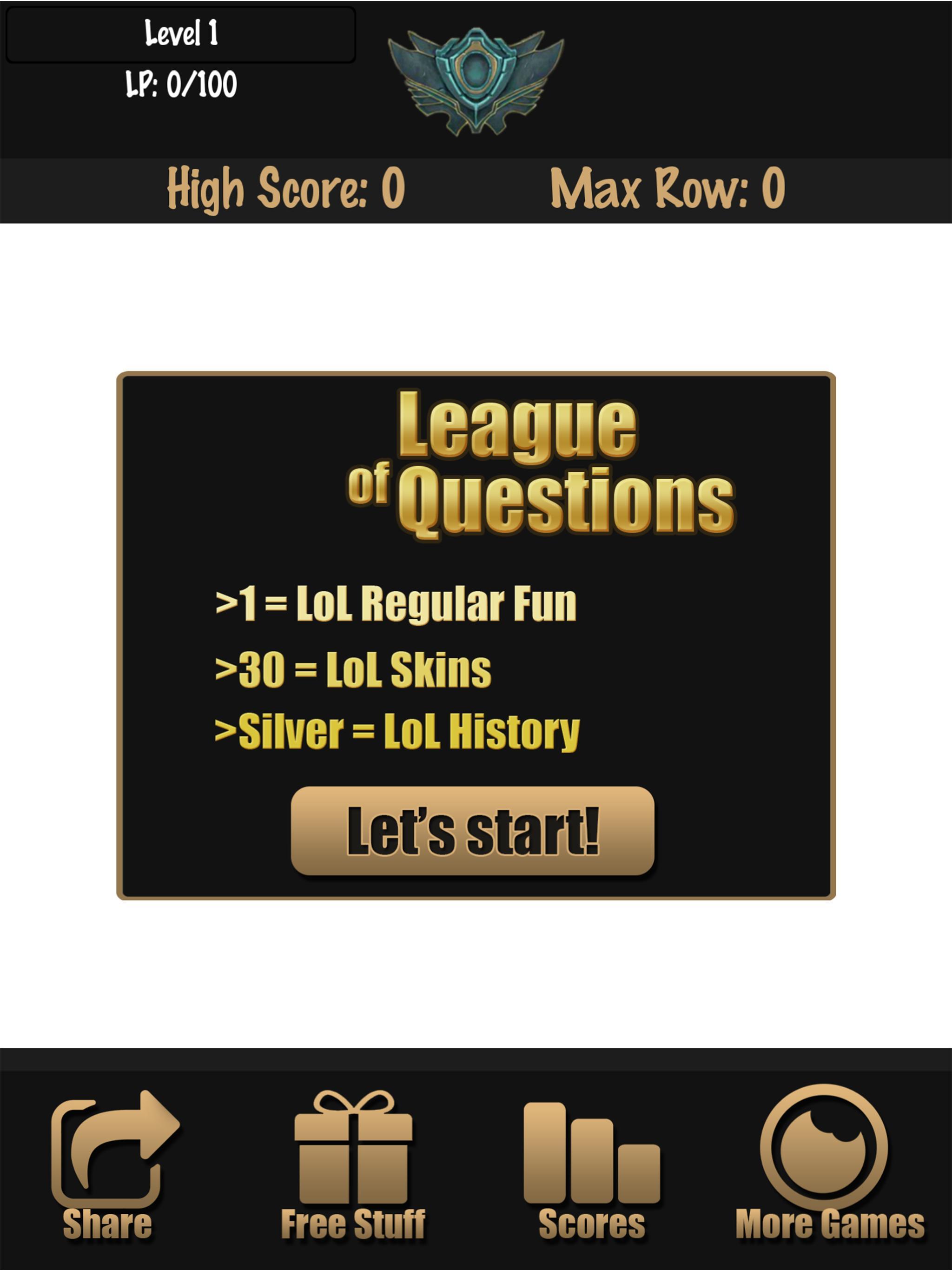 Quiz for LoL