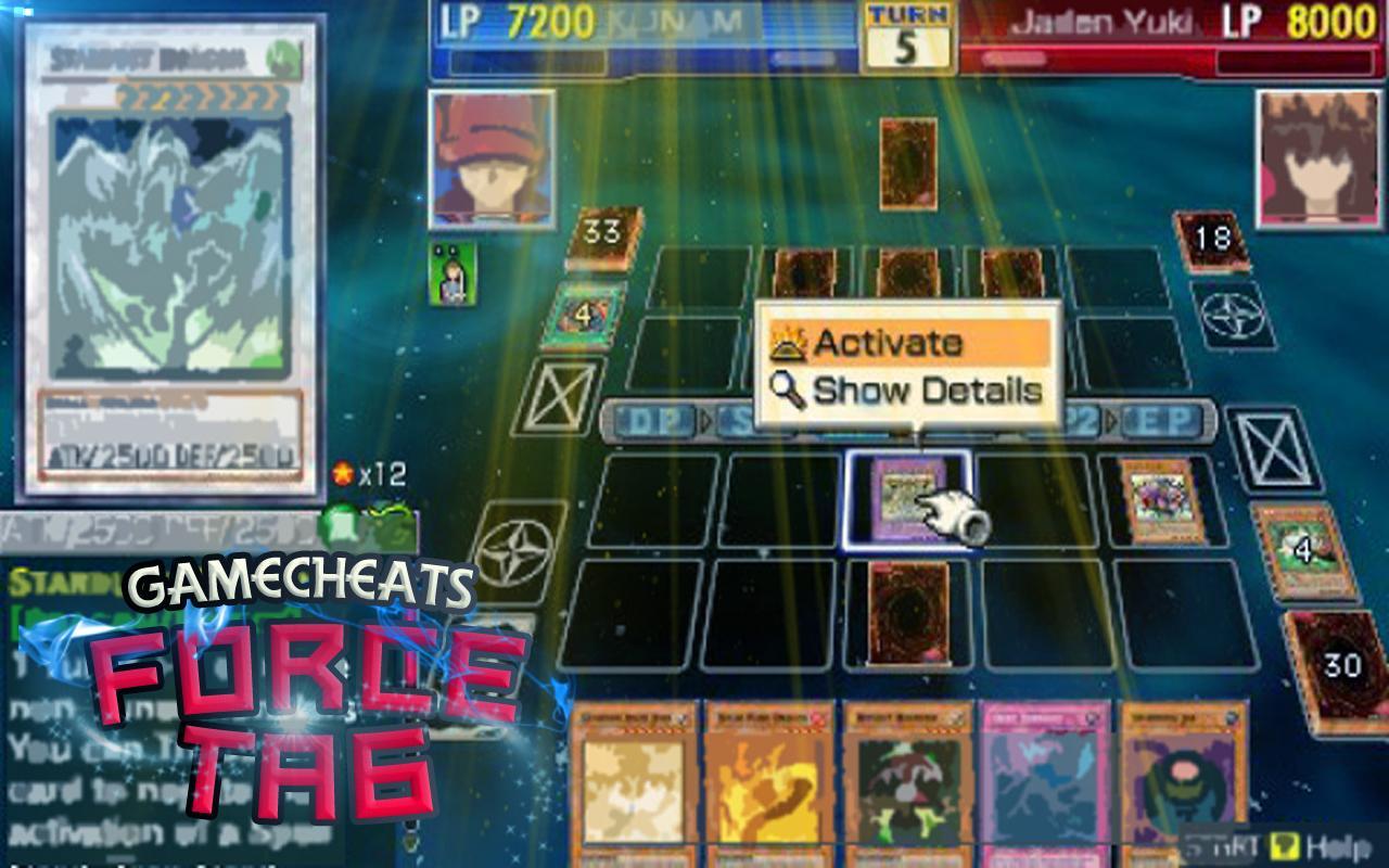 Cheats for Yu-Gi-Oh GX Tag Force 3