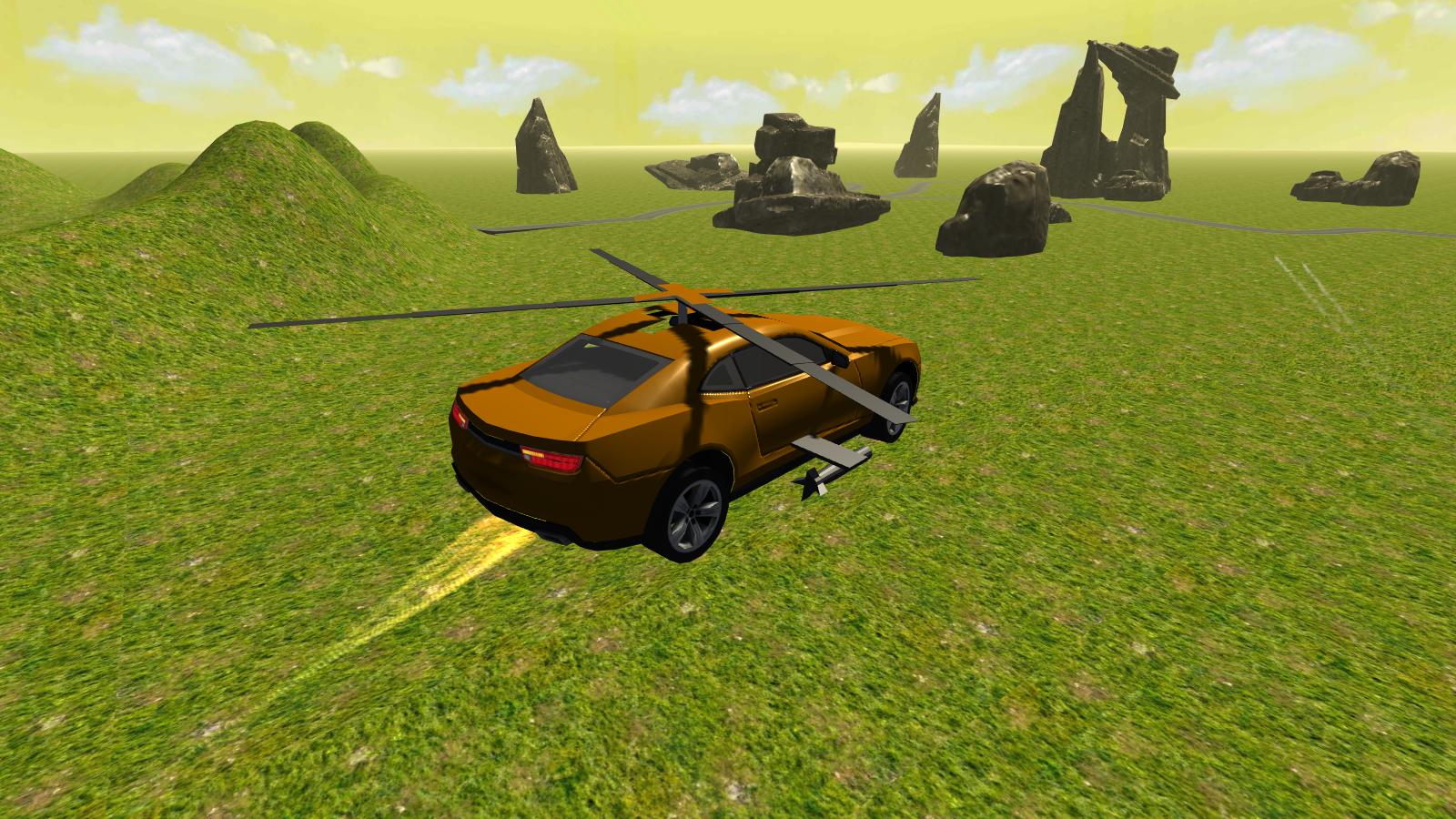 Flying Muscle Helicopter Car