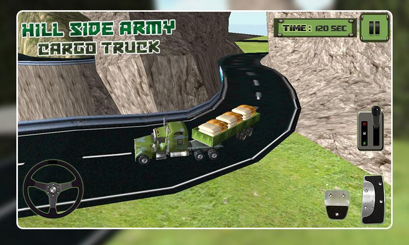 Hill-Side Army Cargo Truck 3D