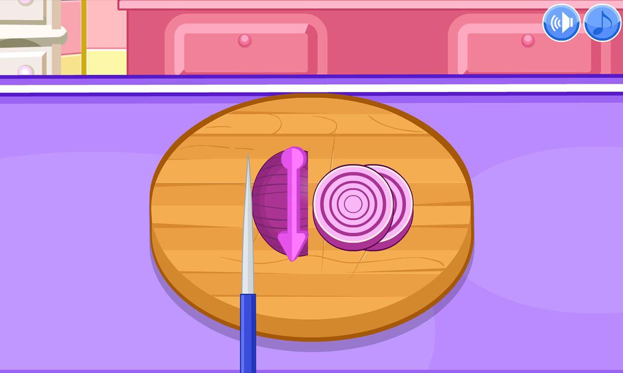 Vegetarian chili cooking game