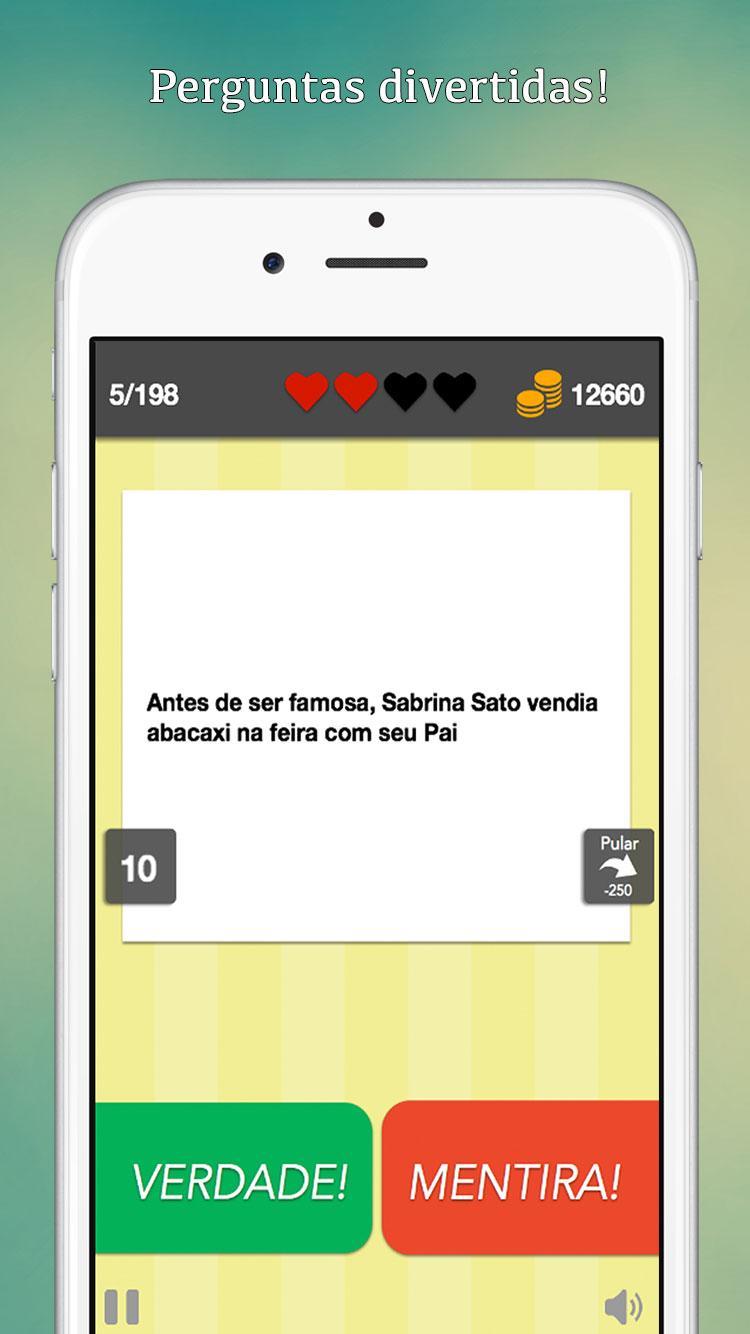 Verdade ou Mentira - Quiz