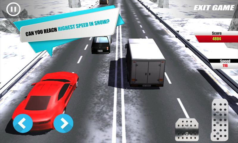 Snow Car Traffic Racing 3D