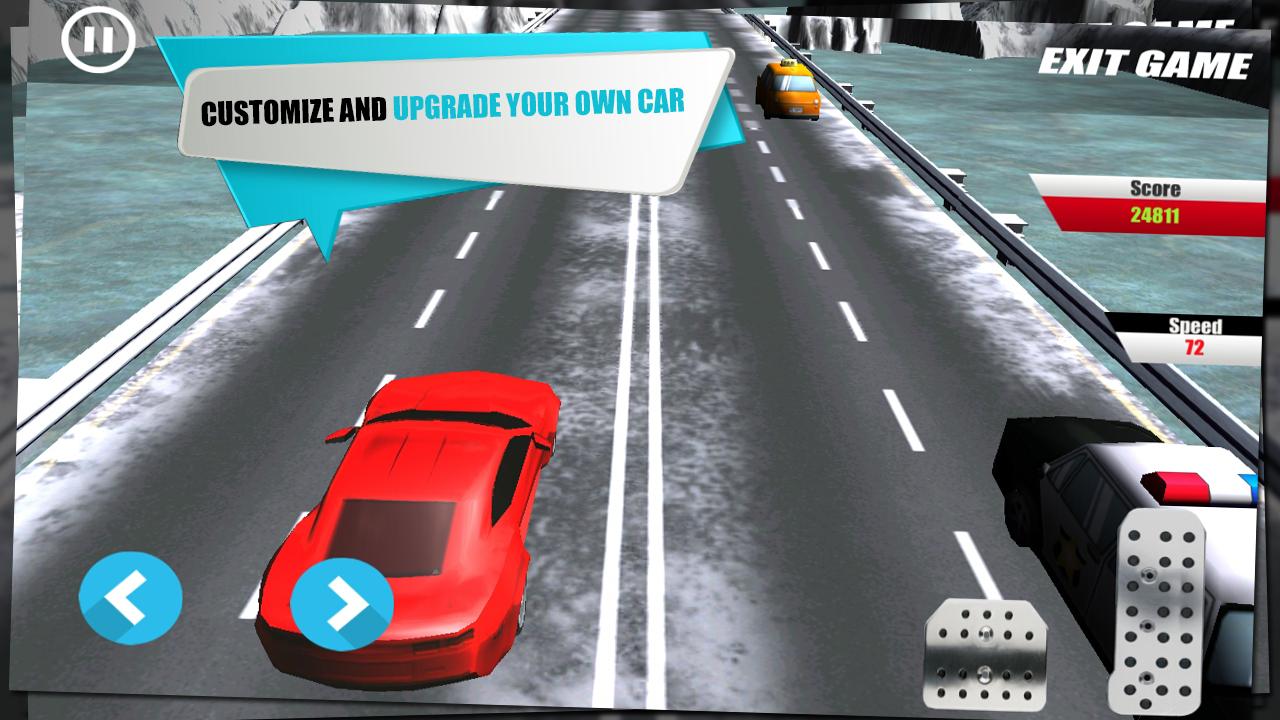 Snow Car Traffic Racing 3D