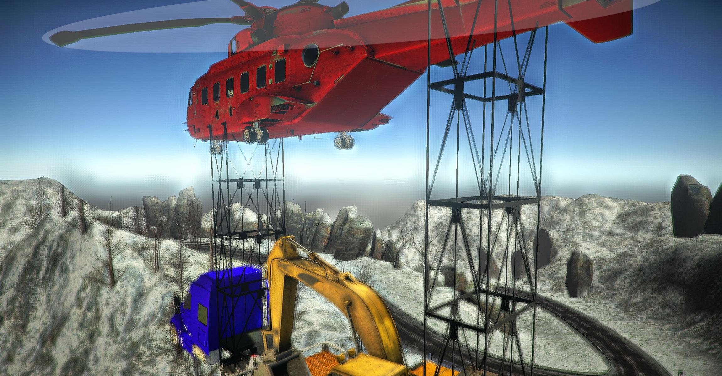 Helicopter Crane Transporter