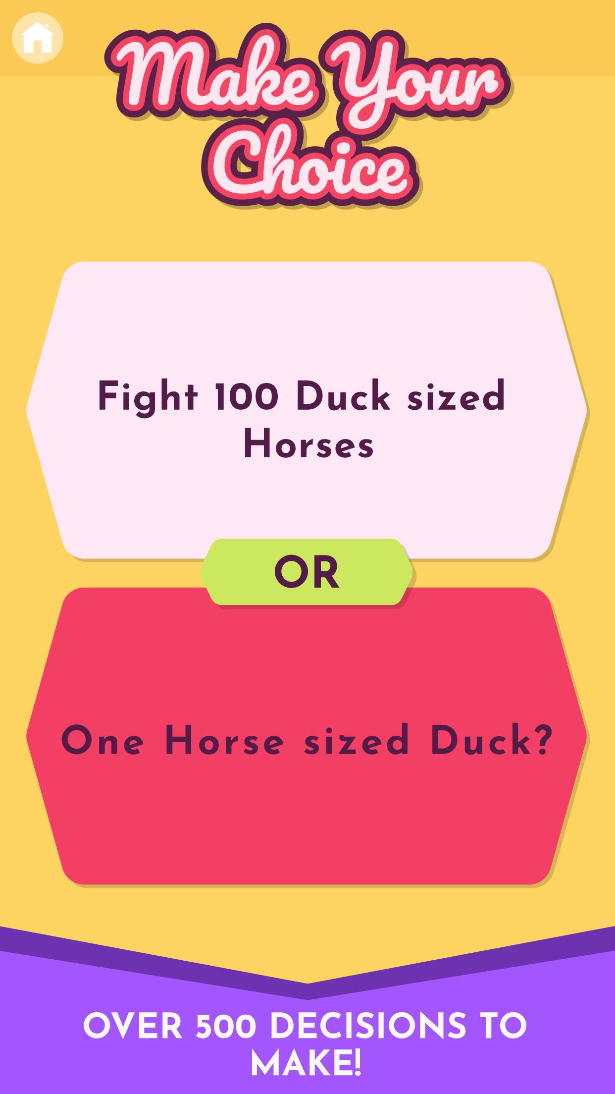 Would You Rather? - A game of difficult choices.