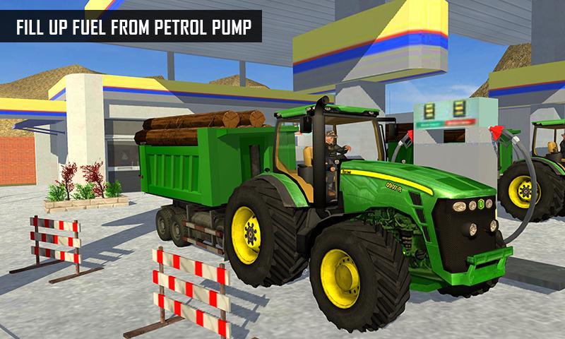 Offroad Farm Tractor Driving