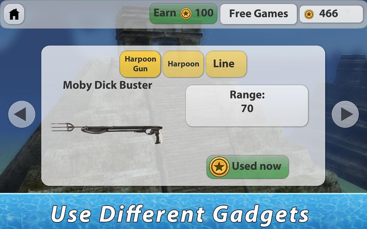 Underwater Harpoon Hunting