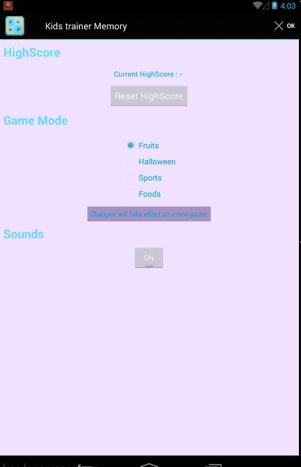 Kids Trainer Memory